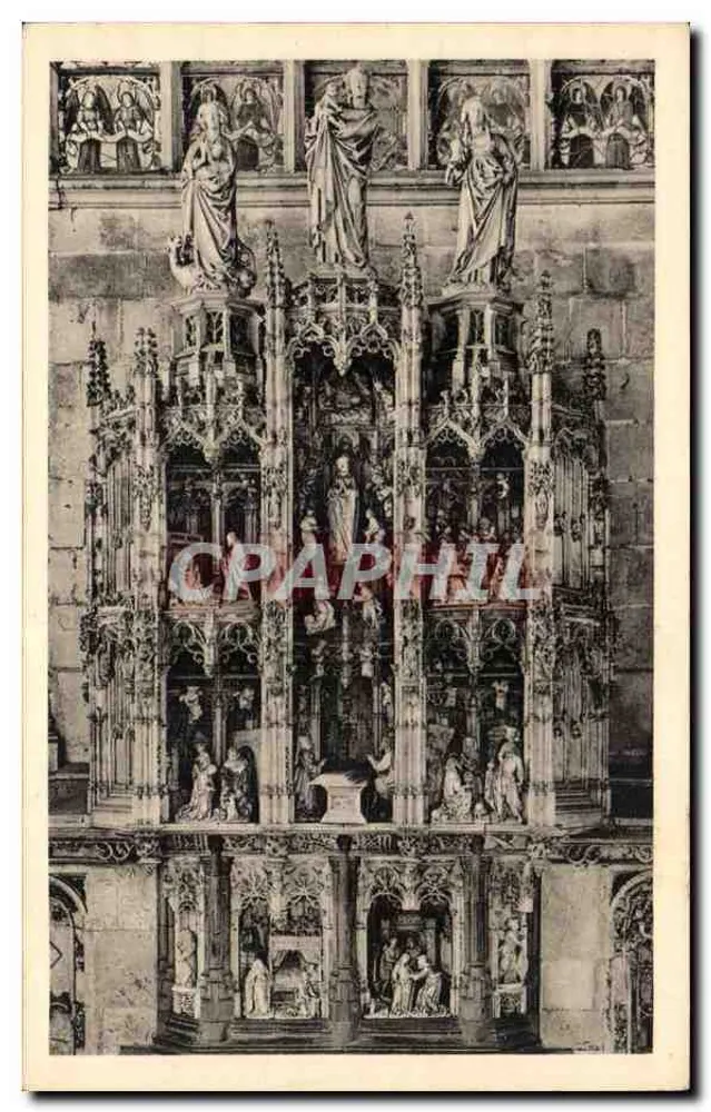 Kirche von Brou (Ain) — Altar der Sieben Freuden der Jungfrau — Serv. Commercial Monuments Historiques, Paris - Vorderseite