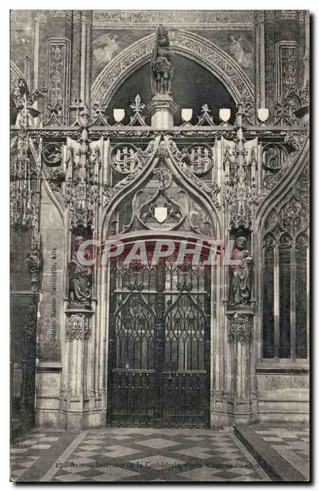 Interior da Catedral, Porta de entrada do Coro — Alin, editor, n°27 - Frente