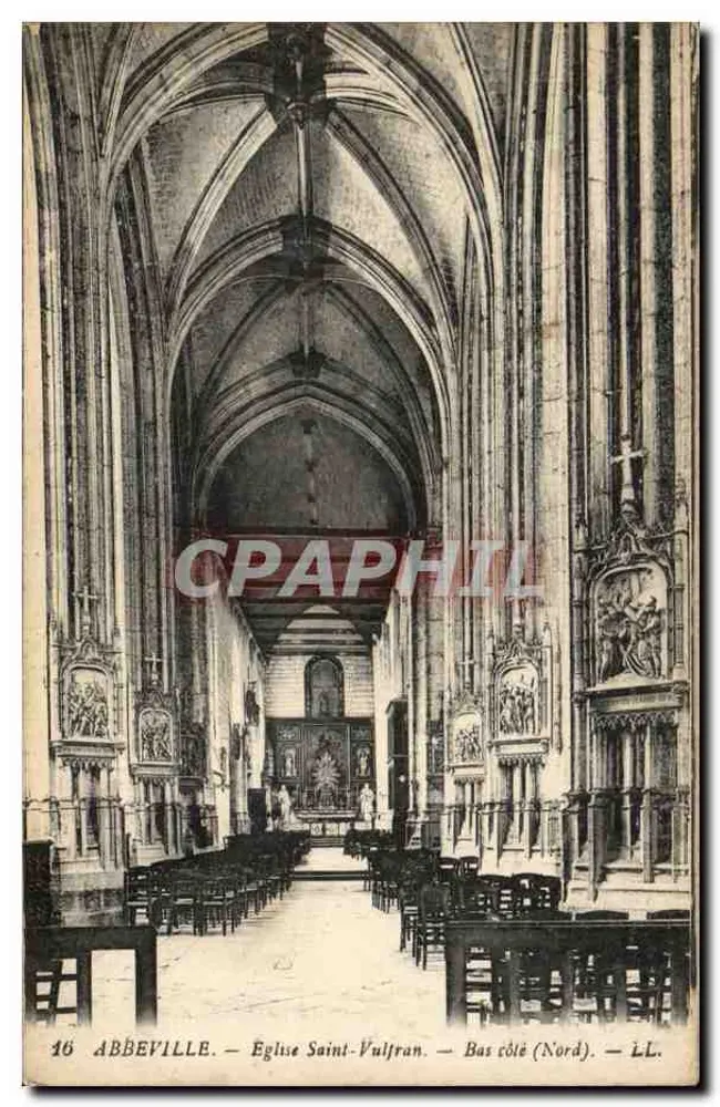 Abbeville — Igreja de São Vulfrano — Lado baixo (Norte) — LL. - Frente