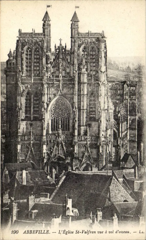 Abbeville — Ansicht der Kirche St-Vulfran von oben — LL, n°190 - Vorderseite