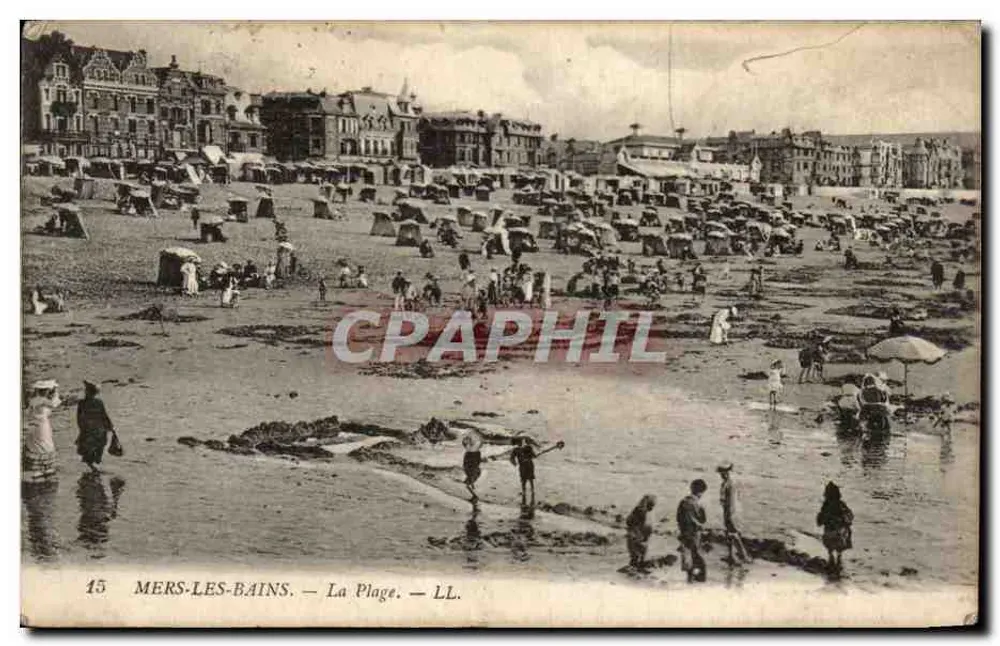 MERS-LES-BAINS — La Plage — LL. — Éditeur LL. — N° 15 - Frente