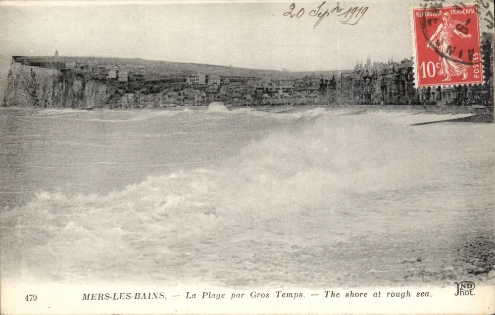 MERS-LES-BAINS — A Praia em Tempo Ruim — JND Hot. n°479 - Frente