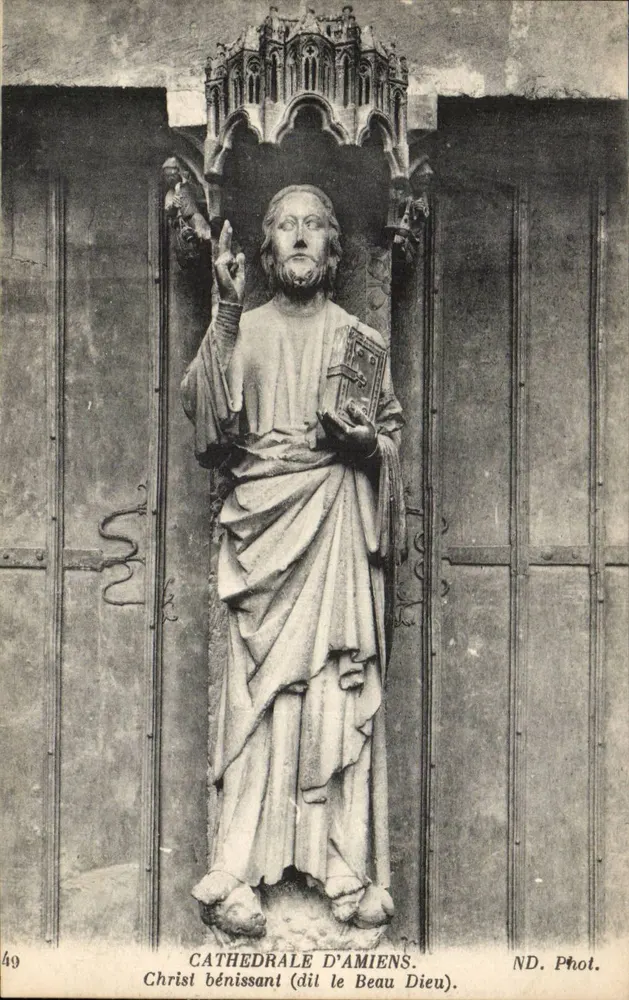 Kathedrale von Amiens — Christus segnend (genannt der Schöne Gott) — ND. Phot. - Vorderseite