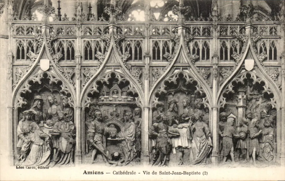 Amiens — Kathedrale — Leben des Heiligen Johannes des Täufers (2) — Léon Caron, Verlag - Vorderseite