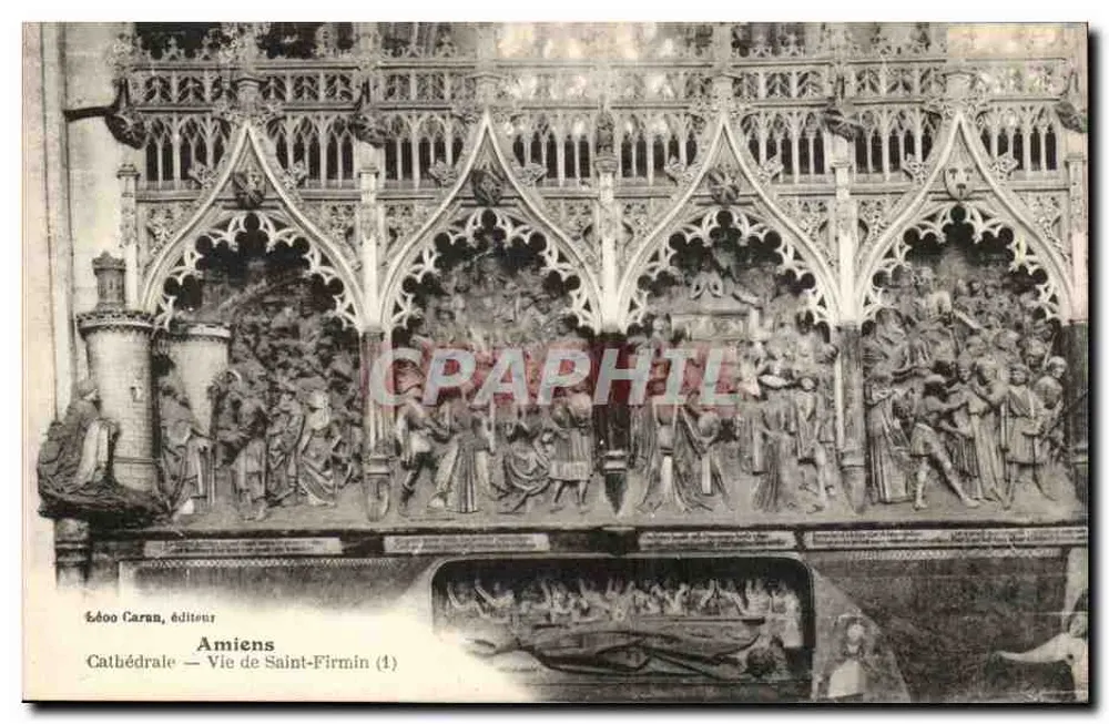 Amiens — Kathedrale — Leben des Heiligen Firmin (1) — Verlag Léono Caran - Vorderseite
