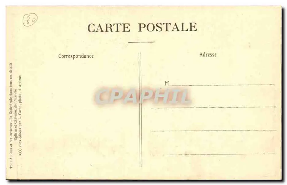 Amiens — Catedral — Grade de entrada do Coro — Objectifs Goerz - Verso