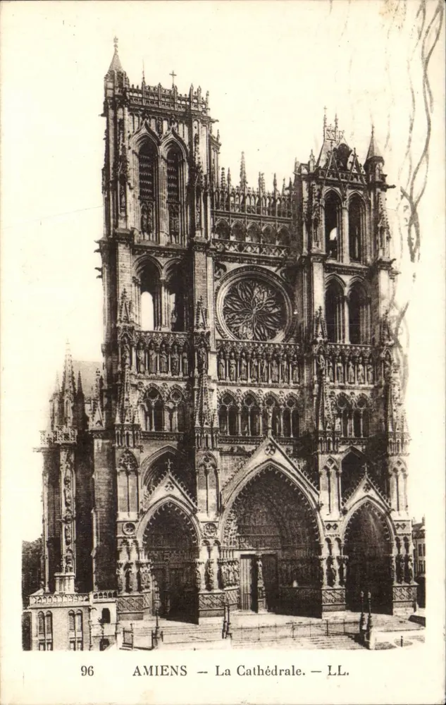 Amiens — A Catedral — LL. — N° 96 - Frente