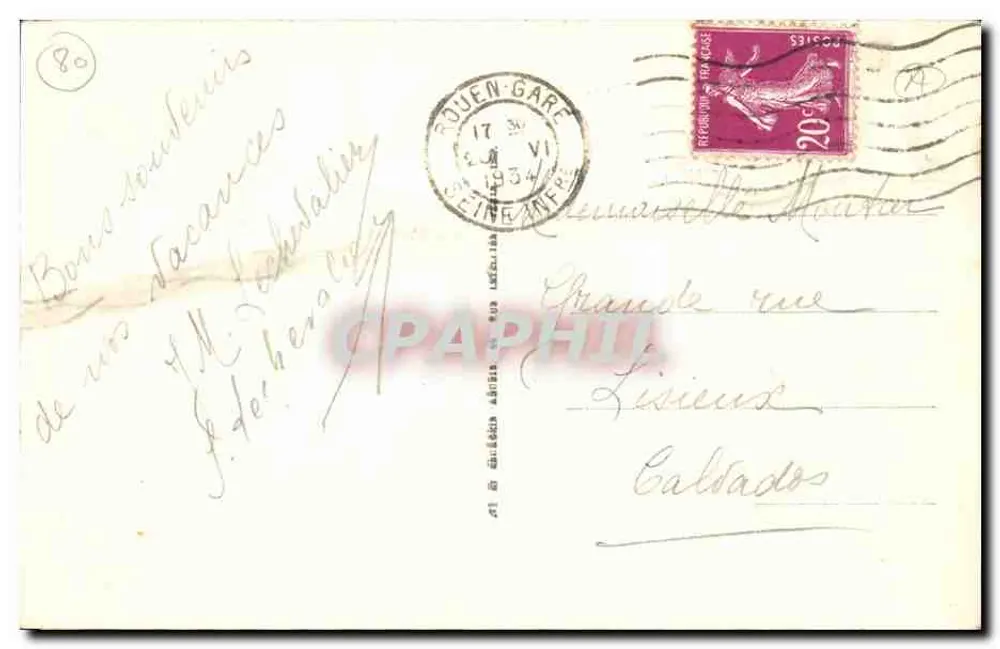 Amiens — A Catedral — LL. — N° 96 - Verso