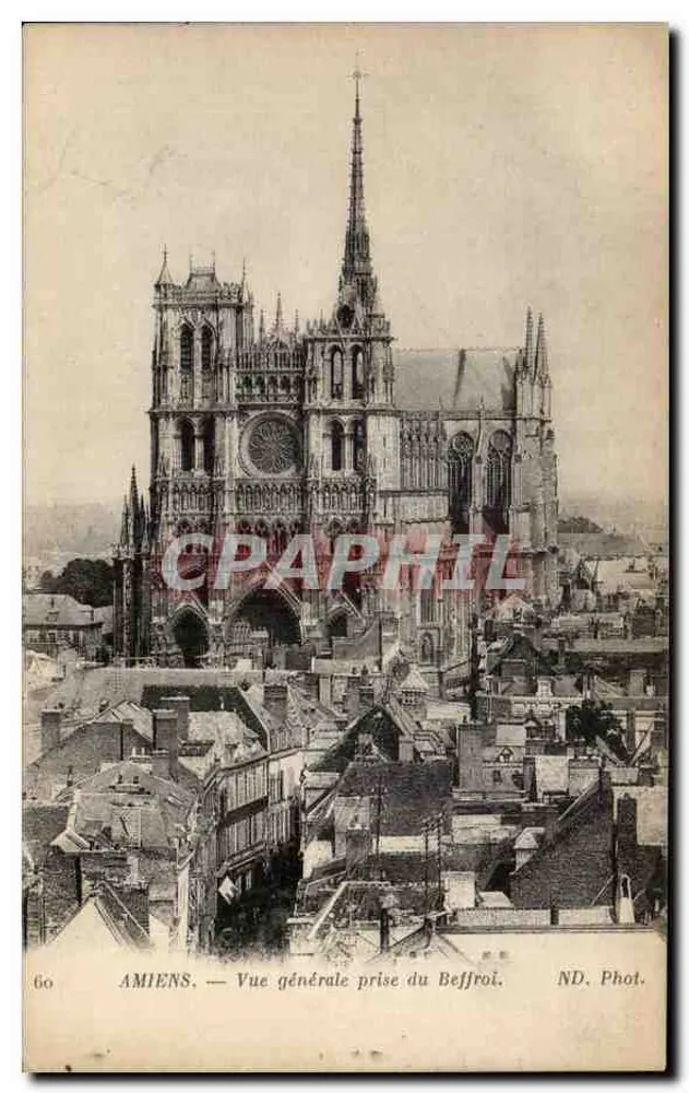 Amiens — Vista geral tirada do Campanário — ND. Phot. - Frente