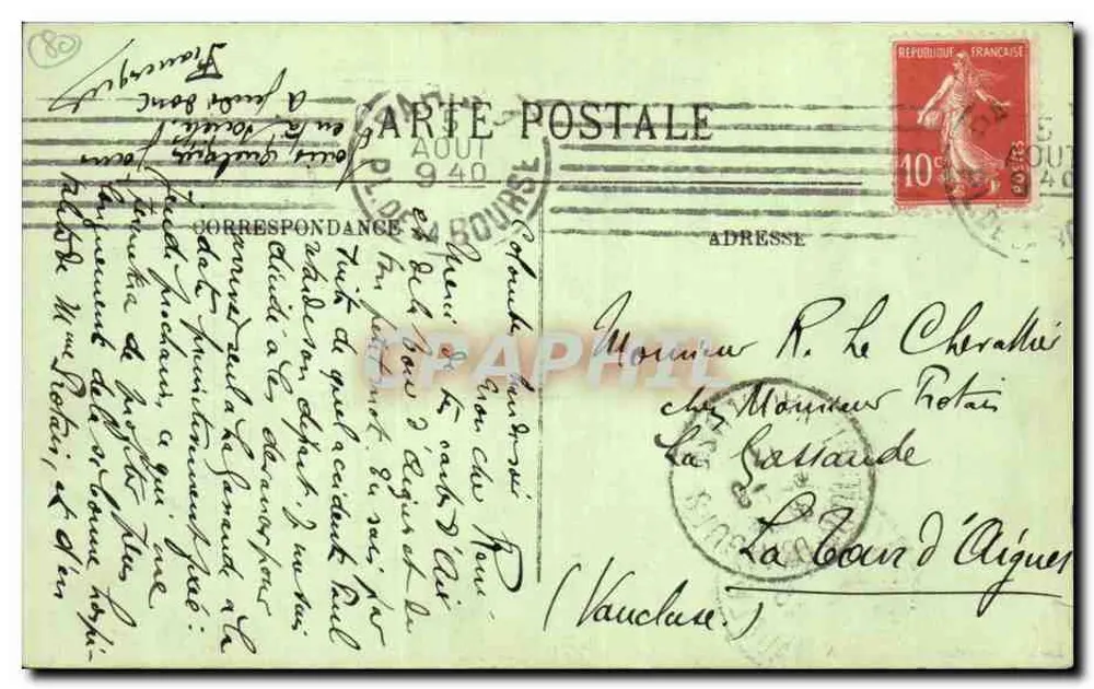 Amiens — Der Schöne Gott von Amiens — Portal der Kathedrale — Verlag LL, Nr. 219 - Rückseite
