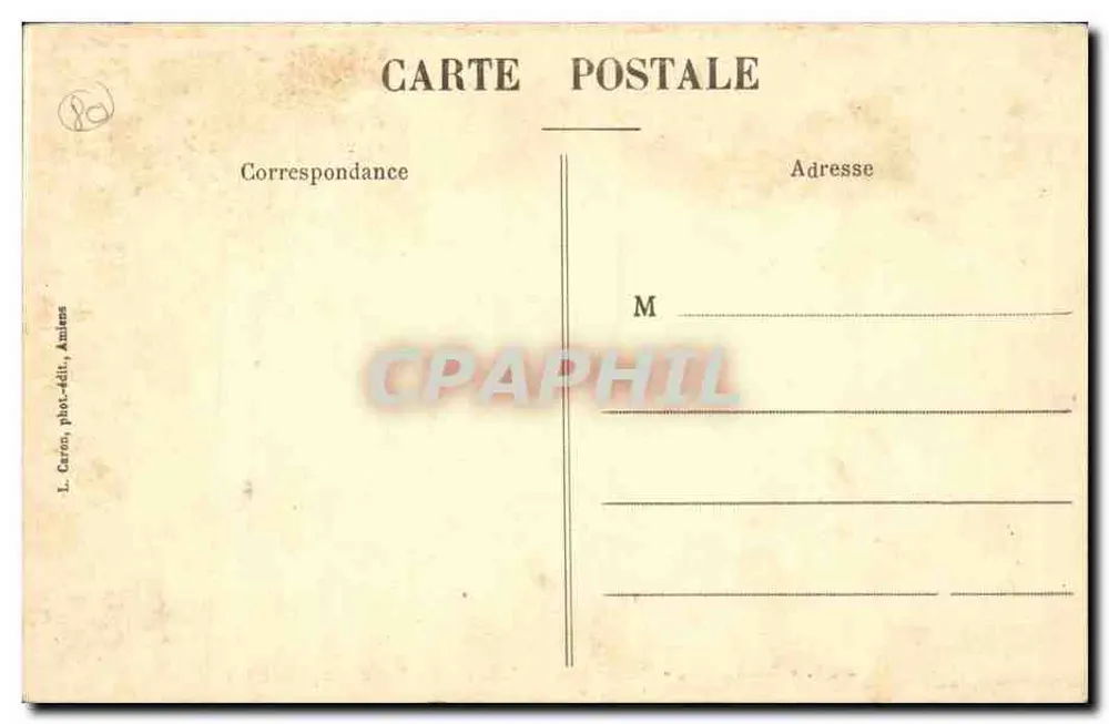 Amiens - Kathedrale - Leben des hl. Johannes des Täufers (1) — L. Caron, phot.-verlag, Amiens, Nr. 363 - Rückseite