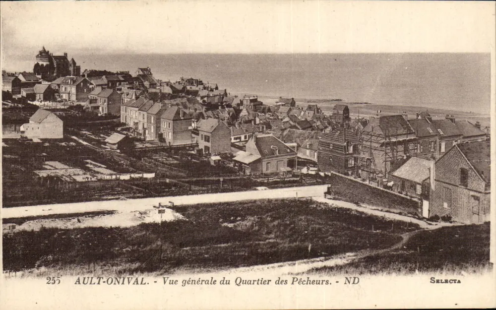 Ault-Onival - Vista generale del Quartiere dei Pescatori - Selecta - Recto
