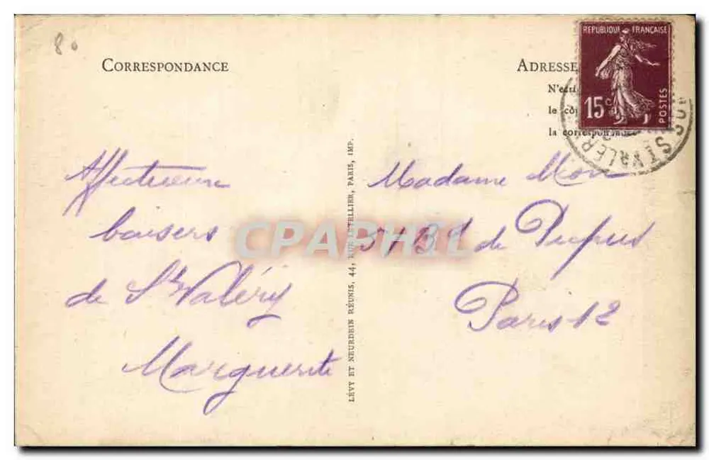 Saint-Valéry-sur-Somme — Le Quai Blavet — Exklusive Ausgabe Husband - Rückseite