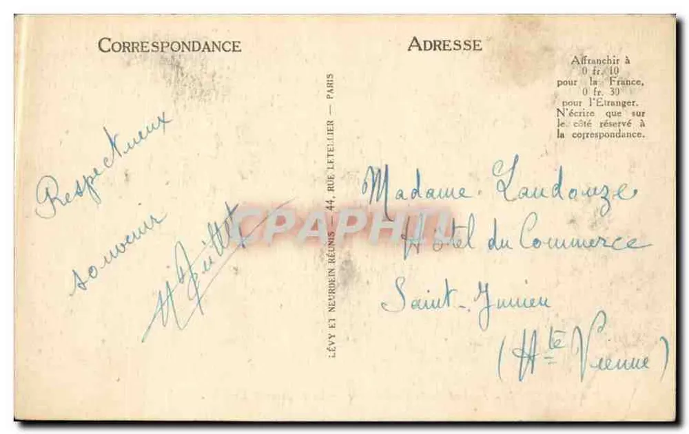Amiens - Portal der Kathedrale - Das letzte Gericht - L.L. - Rückseite