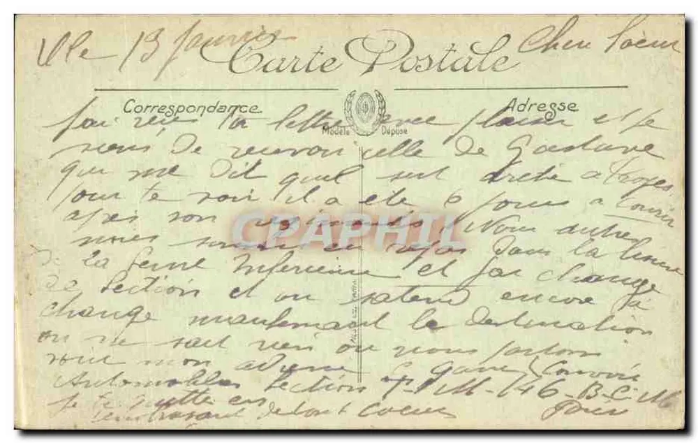 Amiens — Die Kathedrale — Der Weinende Engel — LL. — n°13 - Rückseite