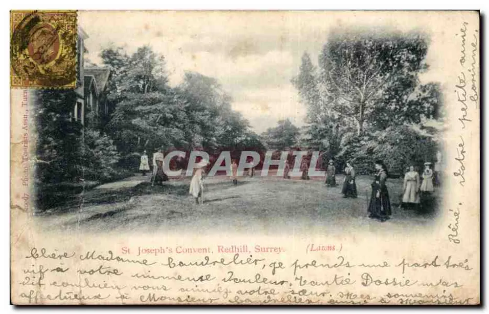 Convento di San Giuseppe, Redhill, Surrey — (Lawns) — Foto Tournes Assi, Torino - Recto