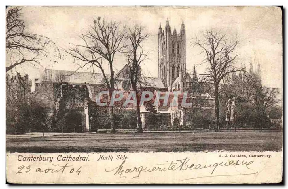 Catedral de Canterbury — Lado Norte — A. J. Goulden, Canterbury - Frente
