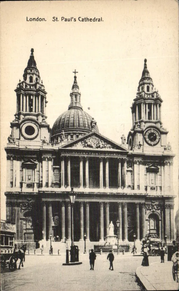 London. St. Pauls-Kathedrale. — W. Sibbier Ltd. — Seriennummer nicht sichtbar - Vorderseite