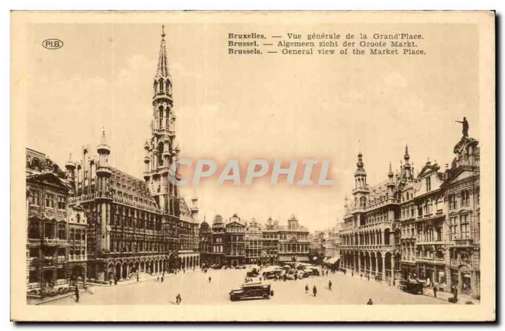 Brüssel — Allgemeiner Blick auf den Grote Markt — PLB - Vorderseite