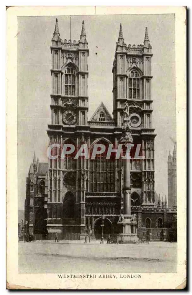 Westminster Abbey, London — Ansicht der Fassade mit den Türmen — London View Co. Ltd. - Vorderseite