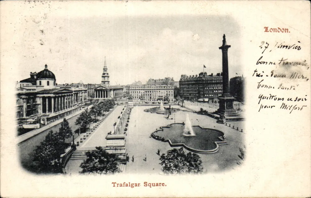 Trafalgar Square — London — unbekannter Verlag, Seriennummer nicht sichtbar - Vorderseite