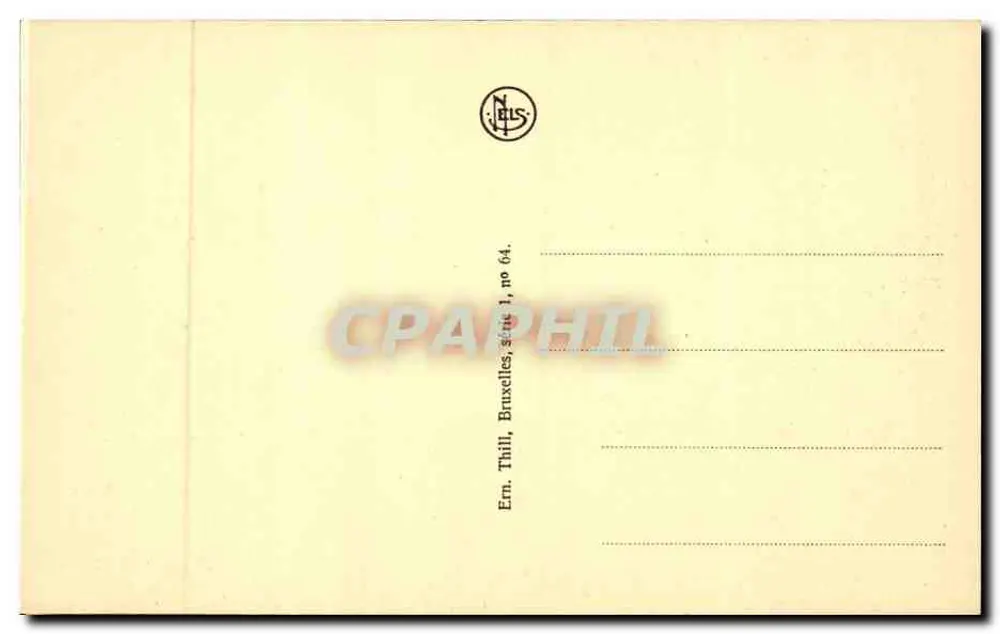 Brüssel - Place Rogler und Gare du Nord — Verlag Em. Thill, Serie 1, Nr. 64 - Rückseite
