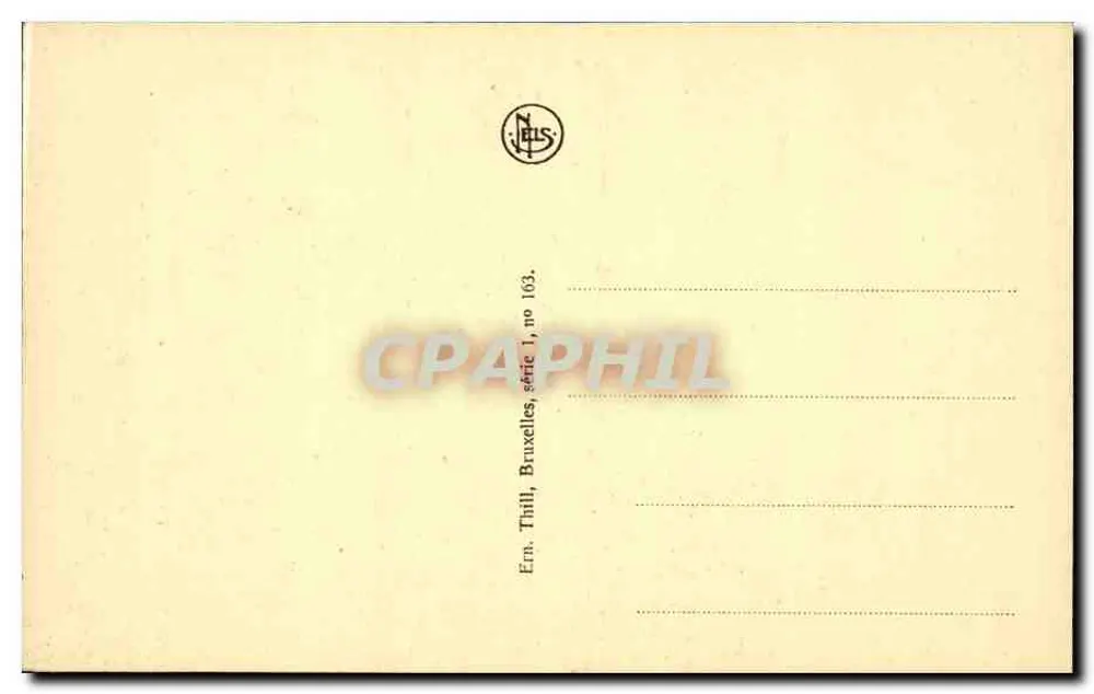 Brüssel - Große Platz (nördlich-östlicher Seite), Königshaus — Ern. Thill, Serie 1, Nr. 163 - Rückseite