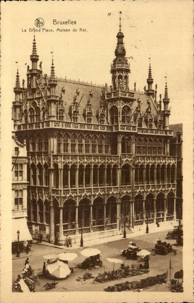Bruxelas - A Grand'Place. Casa do Rei. - Frente