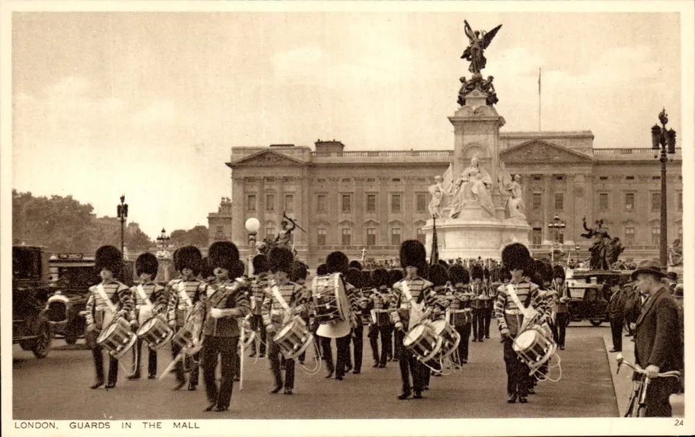 London, Gardes im Mall — Photochrom Wells, n°24 - Vorderseite