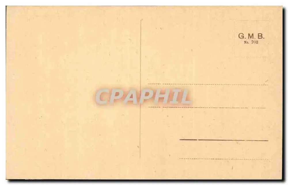 Arenberg — Fischpredigt — G.M.B. Nr. 708 - Verso
