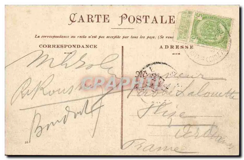 Bruxelas — Grand' Place — editor Linneur & Fils - Verso
