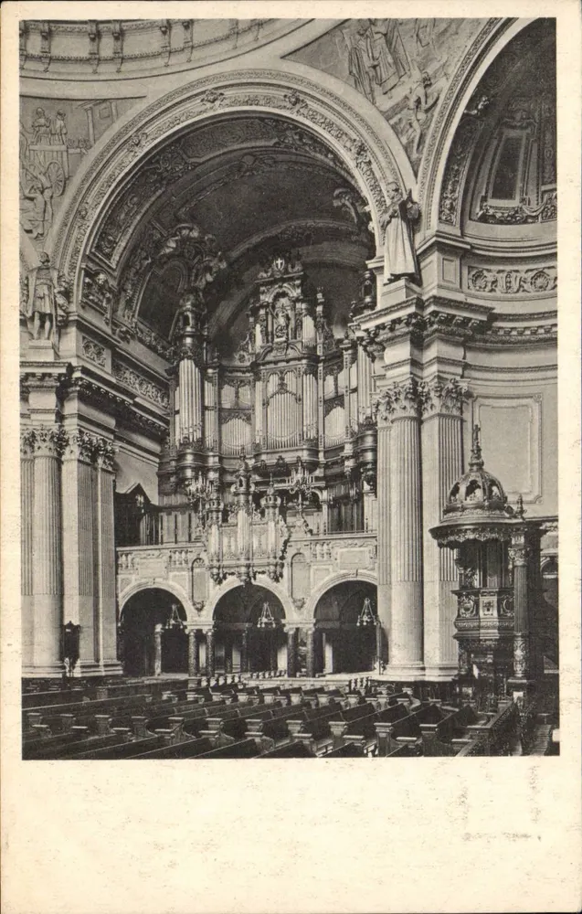 Berlim, Catedral — Vista da órgão — Deutscher Kunstverlag, n° t 3984 - Frente