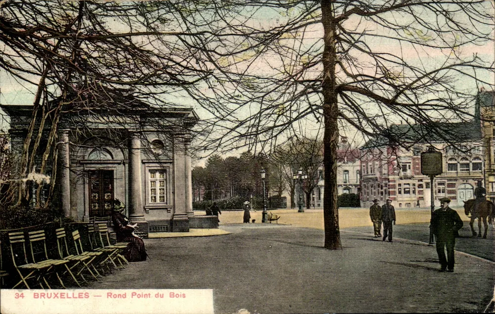Bruxelles — Rond Point du Bois — éditeur anonyme, n° 34 - Frente