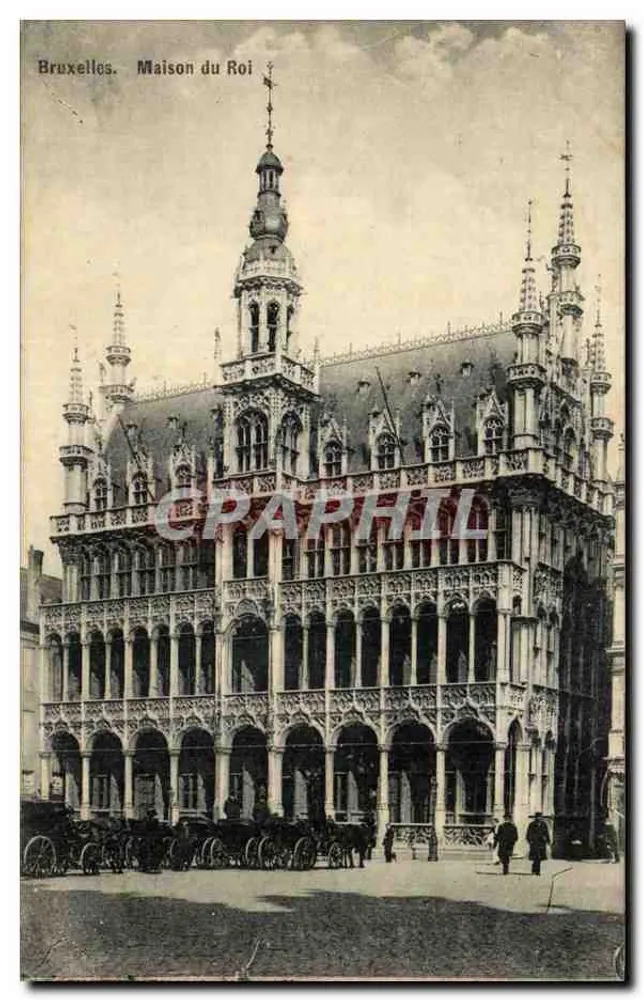 Bruxelas. Casa do Rei — vista arquitetônica — editor não visível - Frente