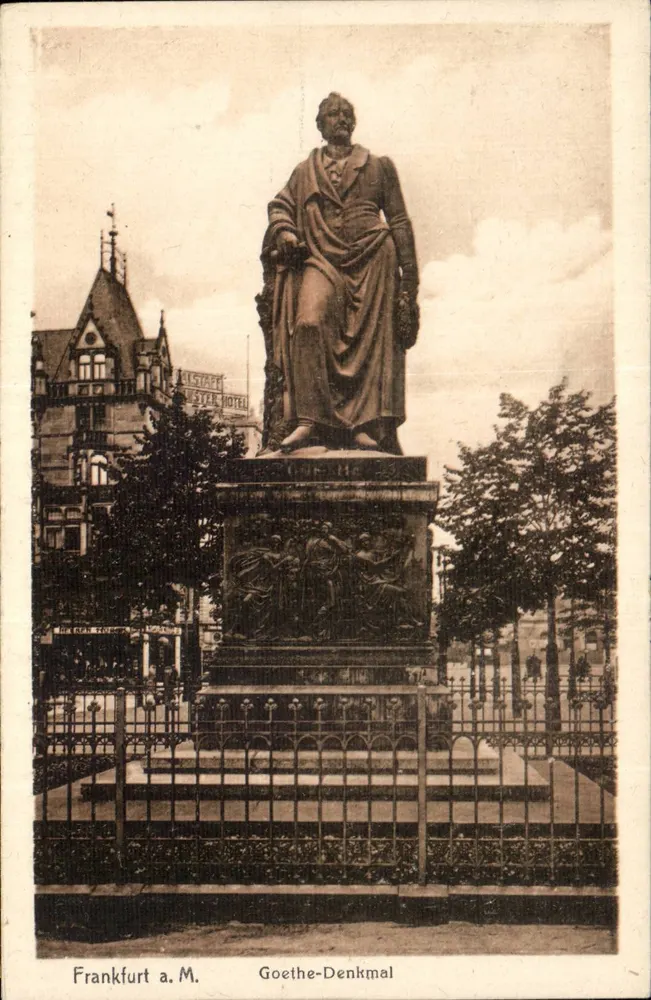 Frankfurt a.M. — Monumento Goethe — fotografia de Ludwik Klement - Frente