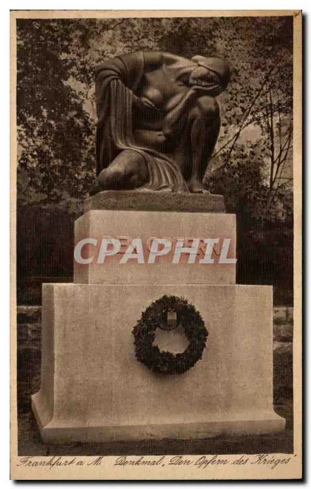 Frankfurt a.M. — Denkmal für die Toten des Krieges — Jacobs Kunstanstalt - Vorderseite