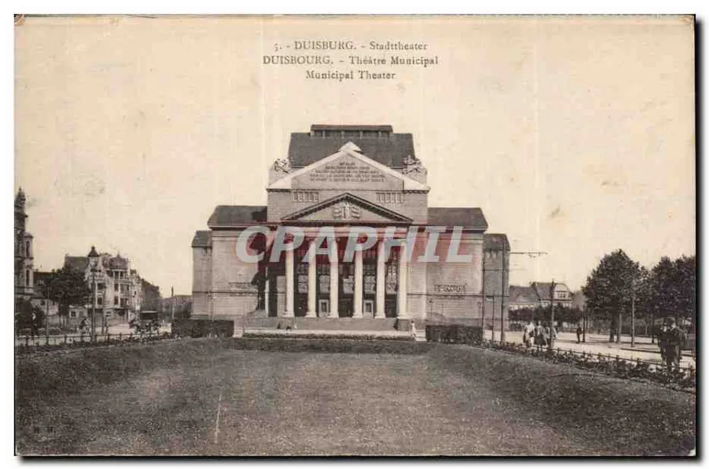 Duisburgo - Teatro Municipal — editor não identificado, n° de série 5 - Frente
