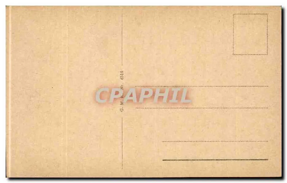 Karlsruhe, Lago do Jardim da Cidade — vista do lago com remadores — editor G.M. Nr. 4914 - Verso