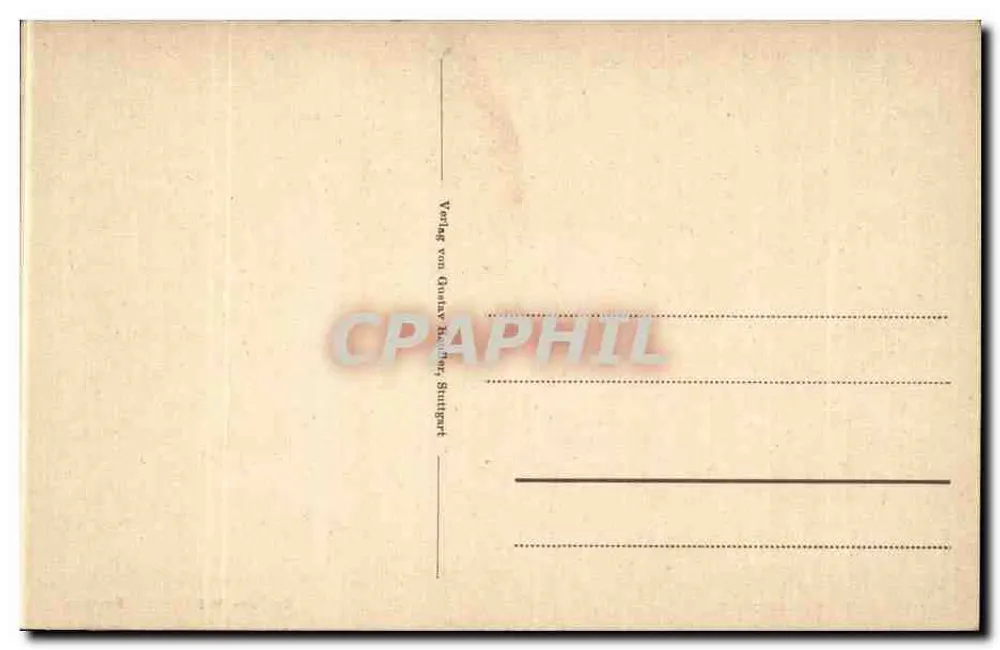 Schloss Wilhelm. Festsaal — Stuttgart - Cannstatt — Verlag von Quality holder, Stuttgart - Rückseite