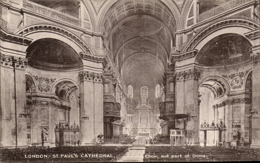 LONDON - ST PAUL'S CATHEDRAL — Chor und Teil des Doms — LESCO Company - Vorderseite