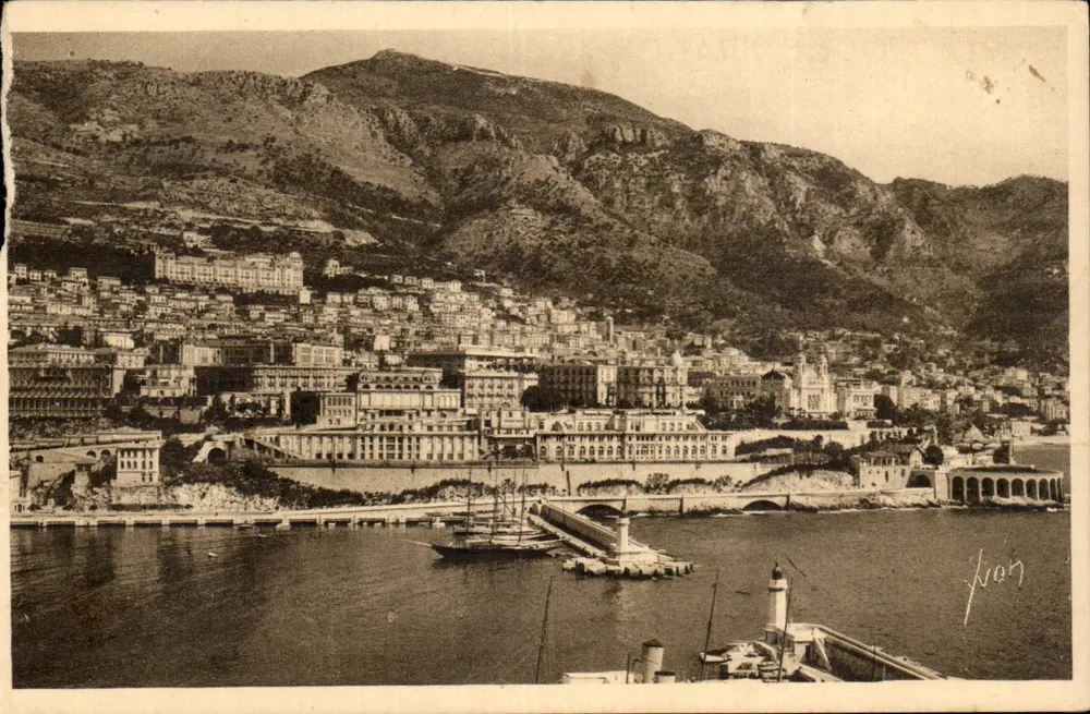 Monte-Carlo — Der Hafen und die Stadt — Les Éditions d'Art VON, Paris - Vorderseite