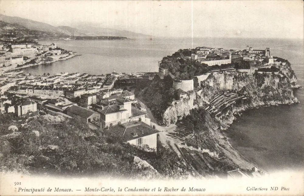 Principat von Monaco — Monte-Carlo, La Condamine und der Felsen von Monaco — Collections ND Phot - Vorderseite