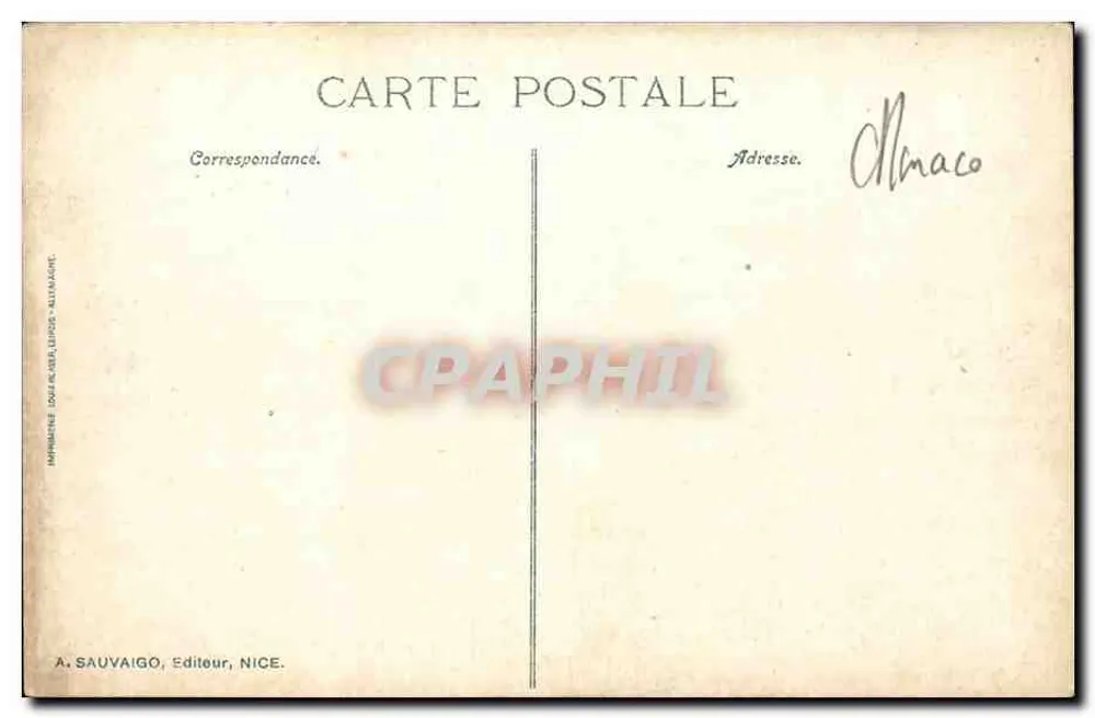 Monte Carlo — Fachada do Casino — ND. Fot. - Verso