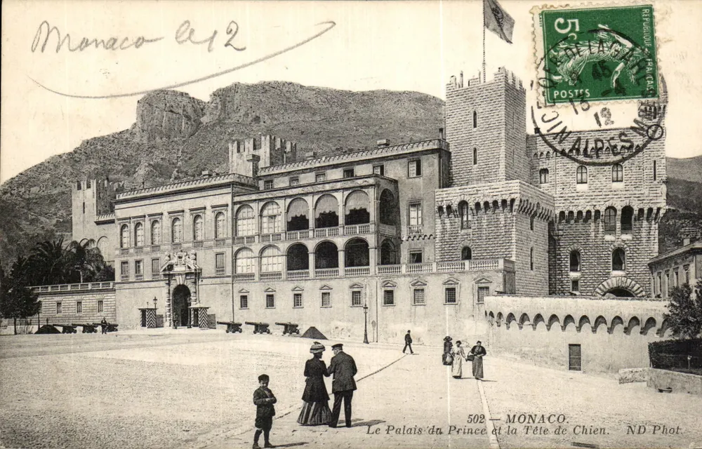 Monaco — Schloss des Prinzen und der Hundekopf — ND Fotografie Nr. 502 - Vorderseite