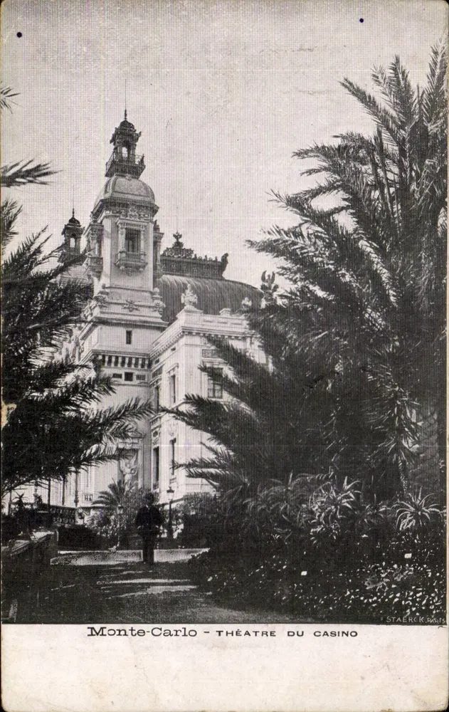 Monte-Carlo - Ansicht des Casino-Theaters — STAERCK PARIS - Vorderseite
