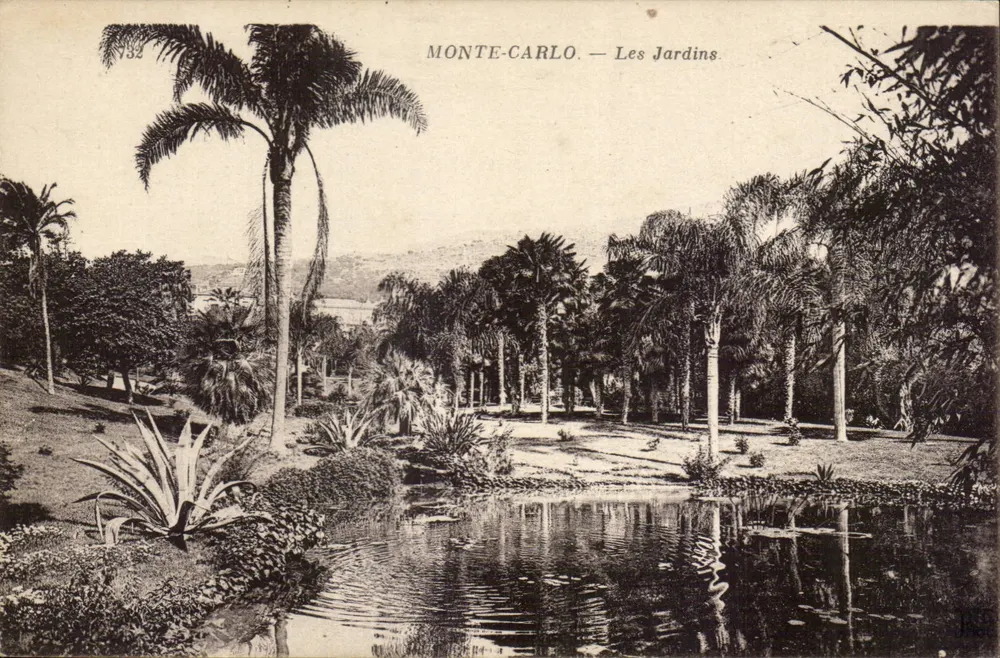Monte-Carlo — Les Jardins — Anciens Établissements Meurien et Cie, Paris - Voorkant