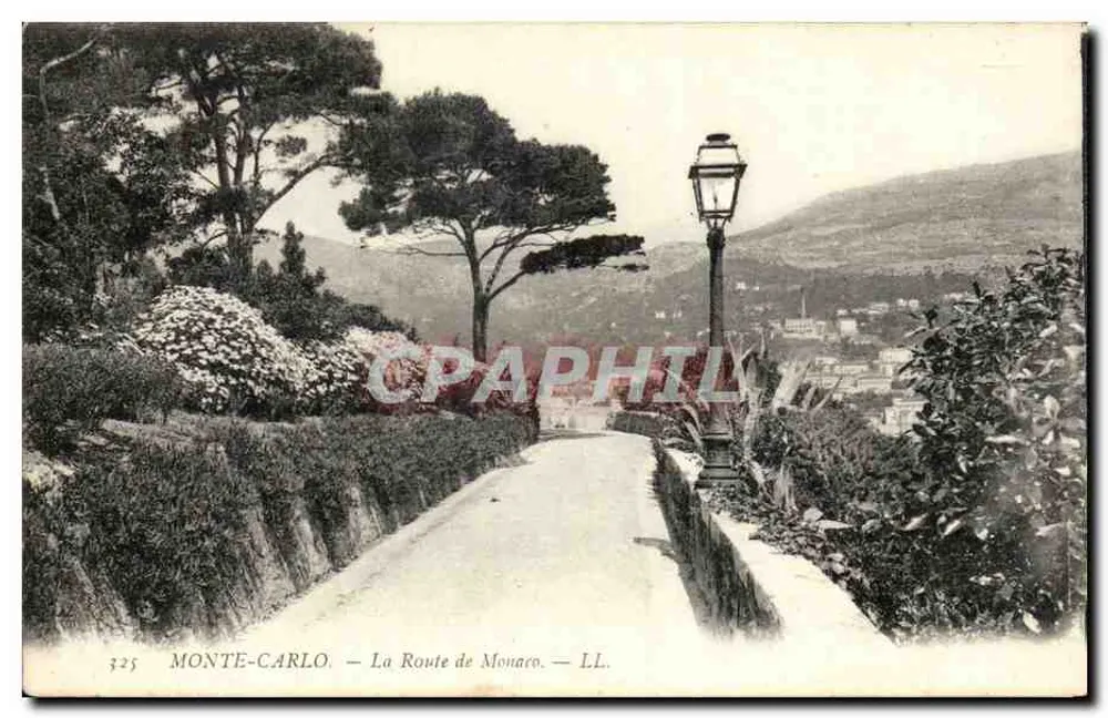 Monte-Carlo — A Estrada de Mônaco — LL. n° 325 - Frente