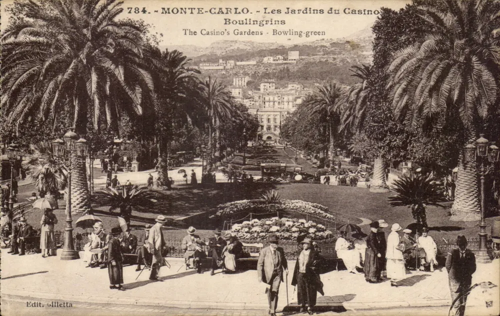 Monte-Carlo — Die Gärten des Casinos — Boulingrins - Vorderseite