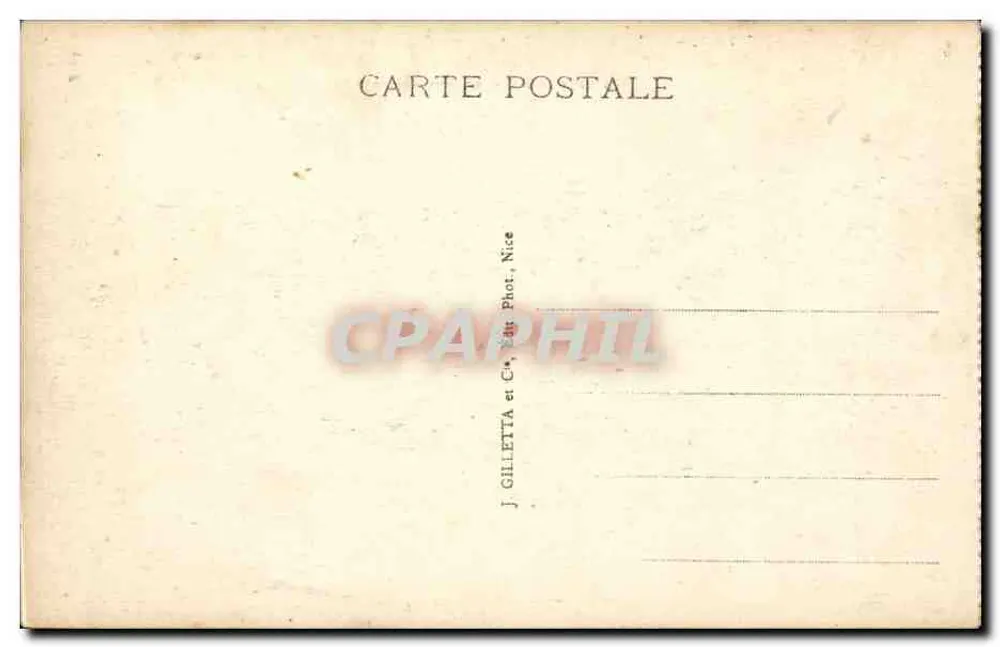 Monte-Carlo — Die Gärten des Casinos — Boulingrins - Rückseite
