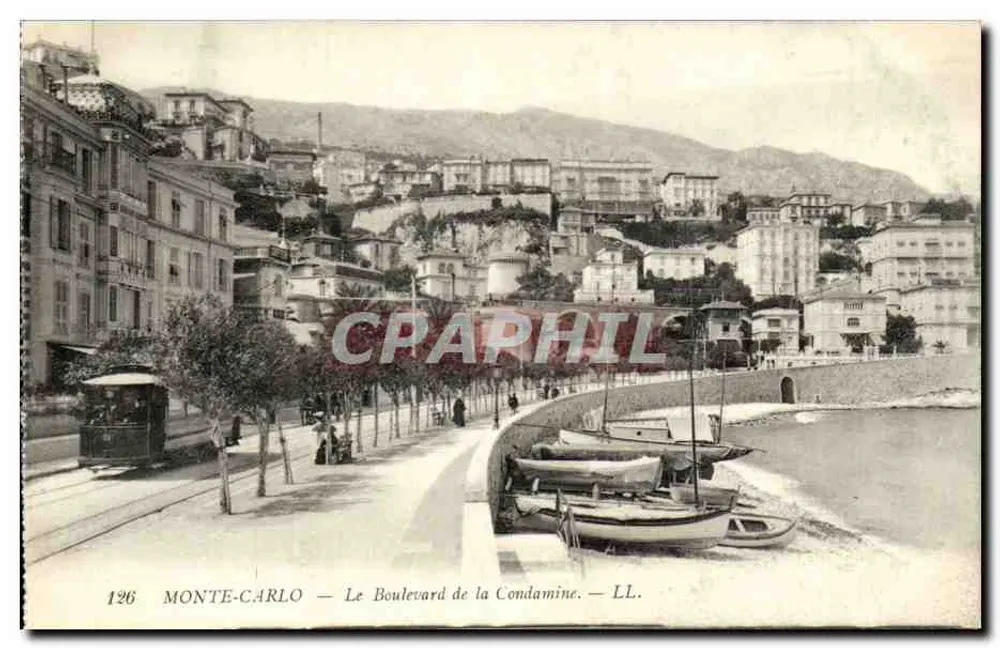 Monte-Carlo — De Boulevard de la Condamine — LL. — n°126 - Voorkant